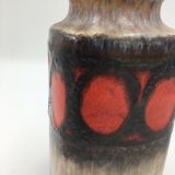 Red Scheurich ceramic vase