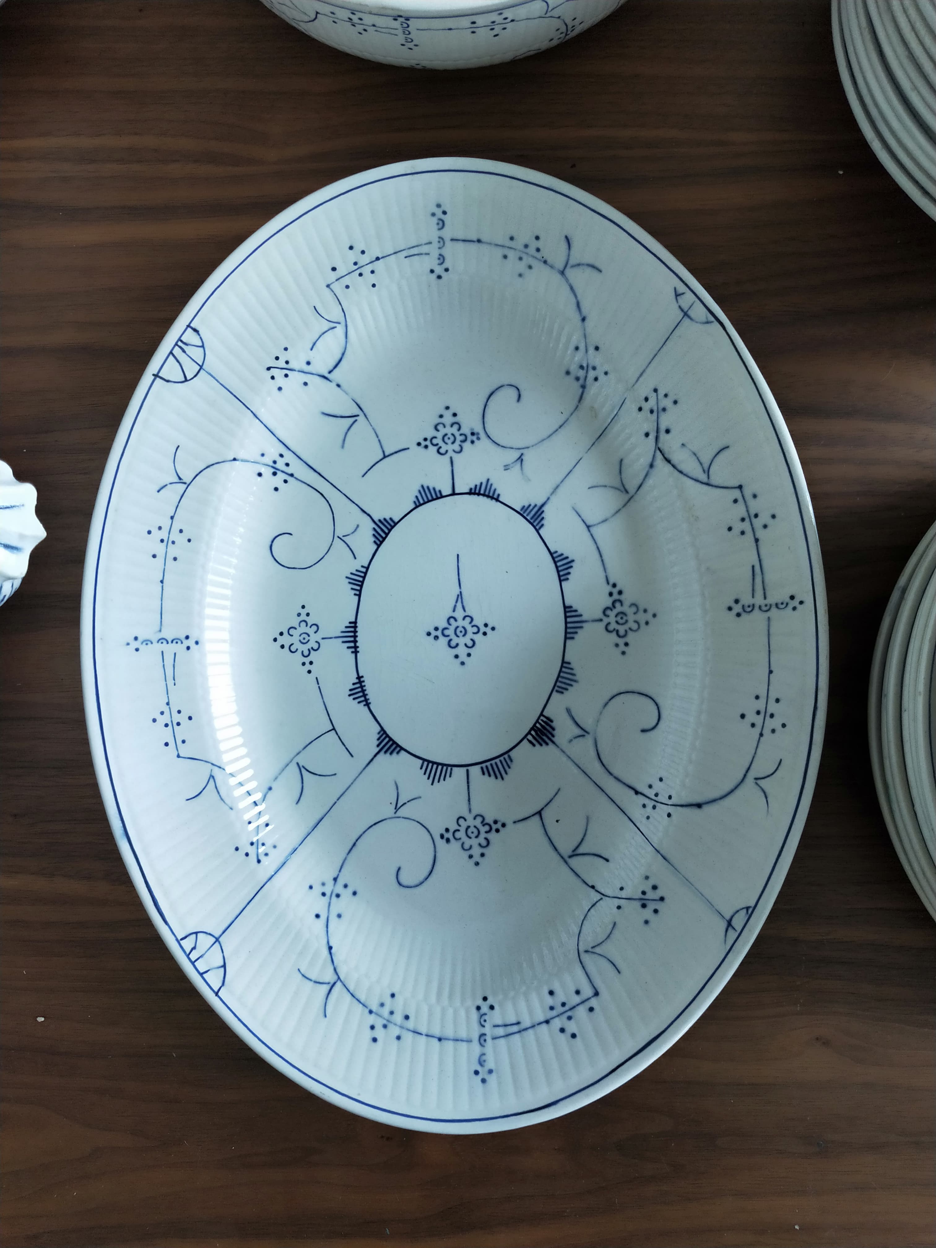 Copenhagen Boch la Louvière earthenware dishware service