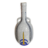 Soliflore bottle vase in fine earthenware boch frères la louvière-keramis early 20th century