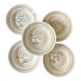 5 deep plates, KG Lunéville, Lorraine model, 1910s