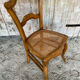 Antique Chair Louis XV Style Wood & Caned Seat Vintage #E030