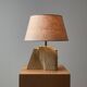 Sculpted stone lamp by Albert Tormos 1970