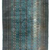 Vintage carpet uzbek bukhara handmade 186cm x 280cm 1970s