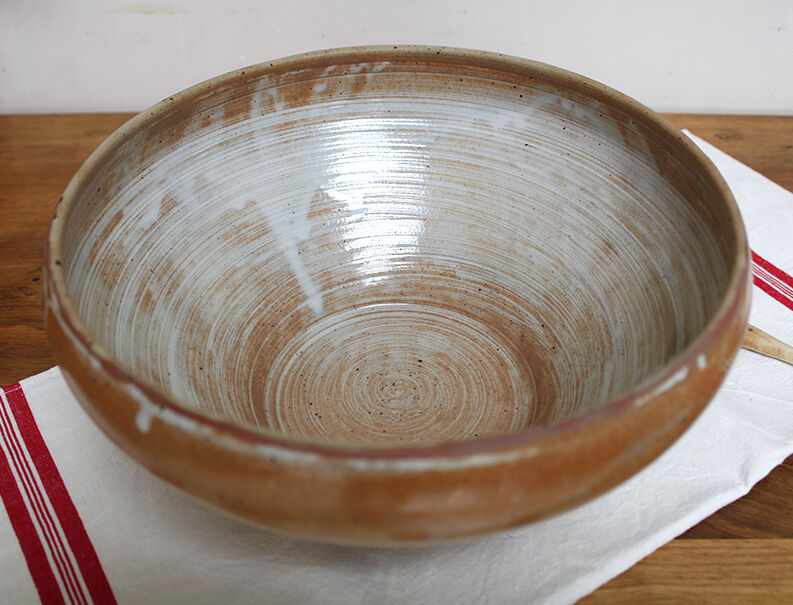 Vintage stoneware salad bowl