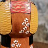 Sosaku Kokeshi colorée par Bitoku, Japon, 1970s