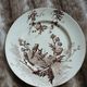 10 antique flat plates in ironstone