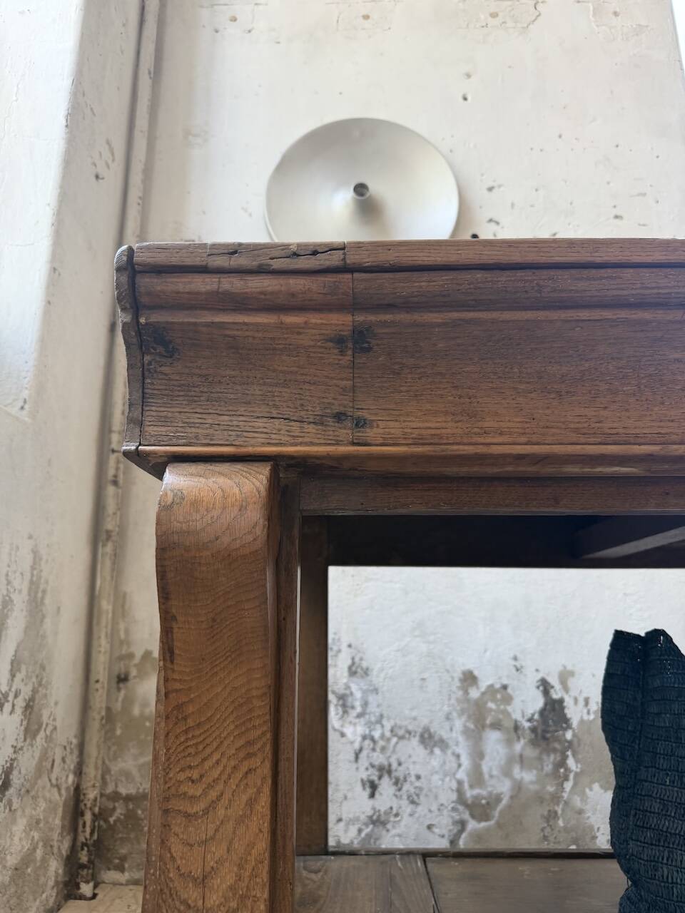 Table de gantier drapière 1900 chêne massif 330cm XL