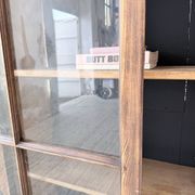 XXL industrial sideboard with glass doors