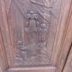 Pair of old carved wooden doors