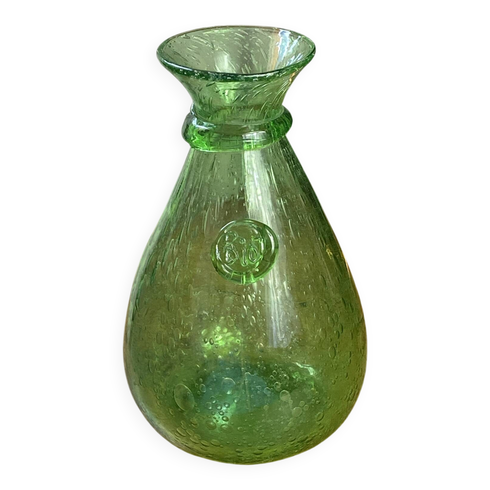 Blown glass bubble carafe Biot