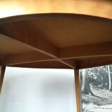 Vintage round table wood and formica