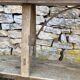 Pair of ancient benches in 19th century oak