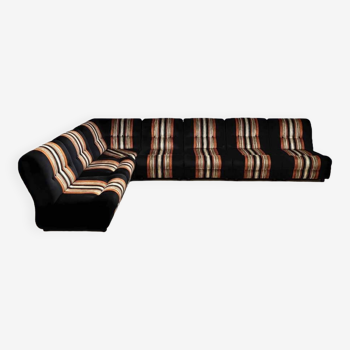 Vintage seventies modular sofa 'Geometric lines'