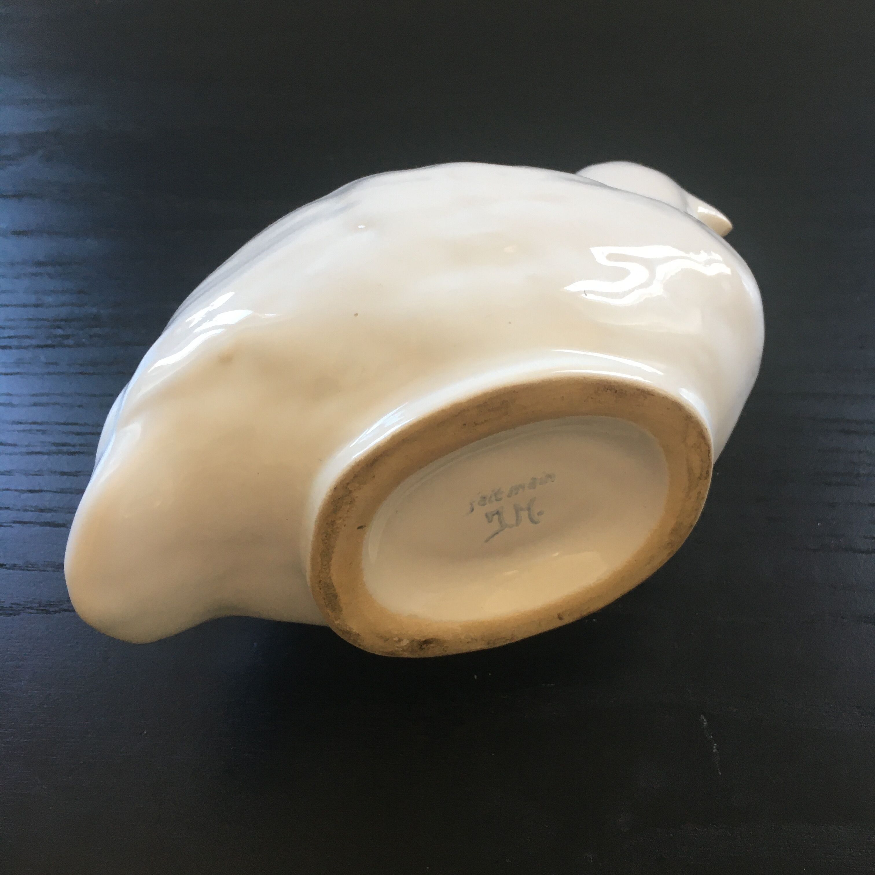 Bird spades flowers signed