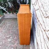 Golden oak bookcase from the 60s