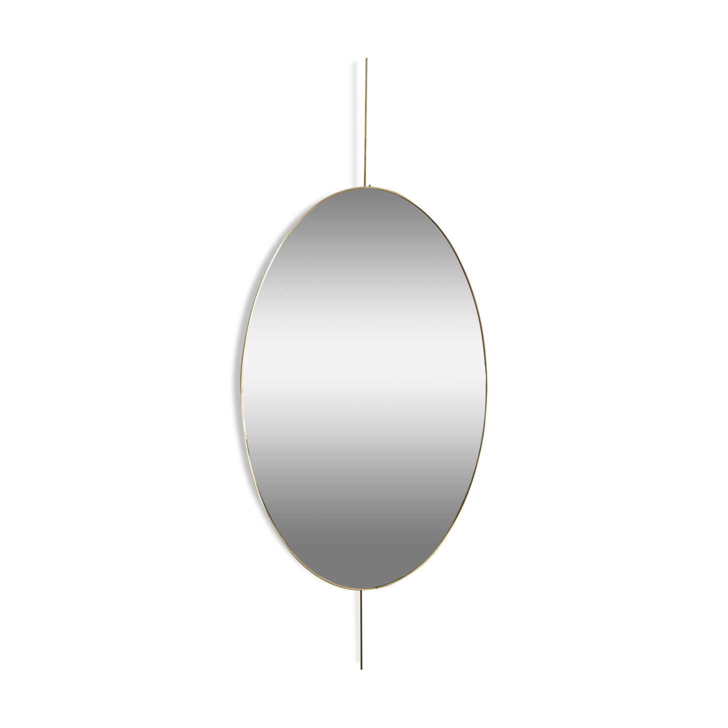 Vintage oval mirror from the 1960s