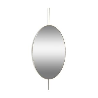 Miroir ovale vintage des années 1960's