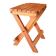 Petit tabouret en bois pliant, 1970