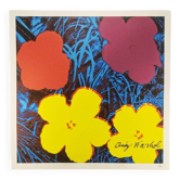 Lithographie en édition limitée Andy Warhol "Flowers" des années 1980 par CMOA.