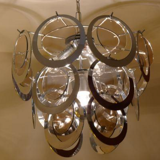Pendants metal circles suspension