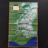Vintage map of the Alps