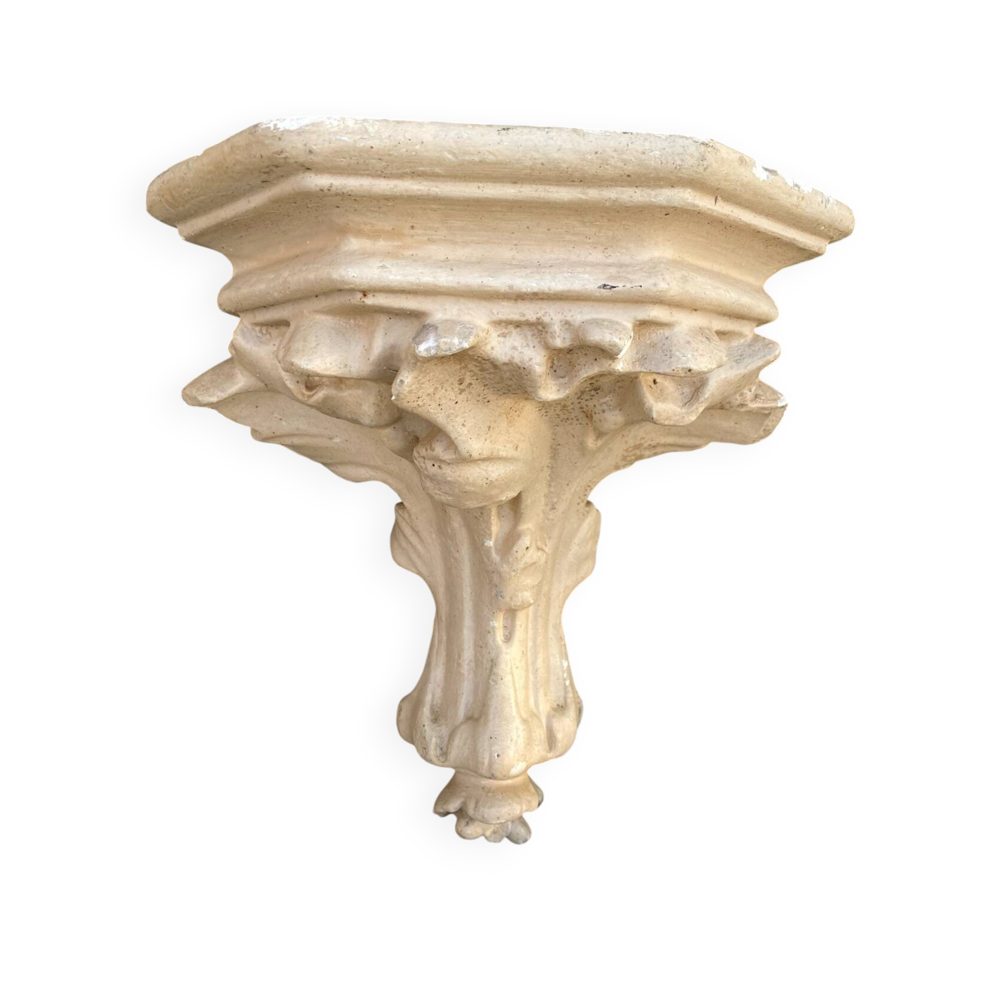 Old plaster wall console