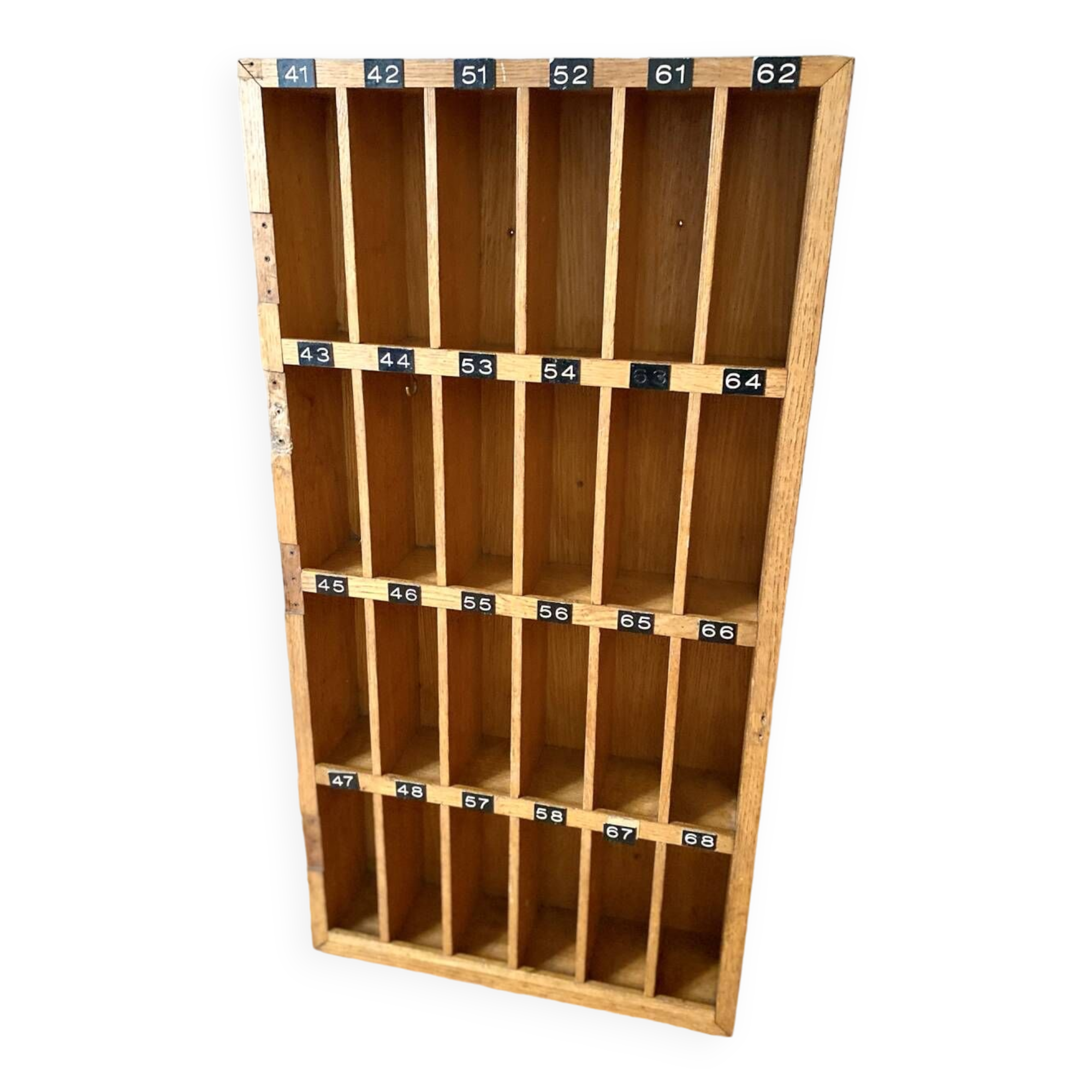 Vintage hotel key locker furniture