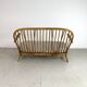 Vintage ercol windsor 2-seater sofa padded in French tick