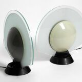 Pair of 1980s table lamps by Pier Giuseppe Ramella for Arteluce model Tikal