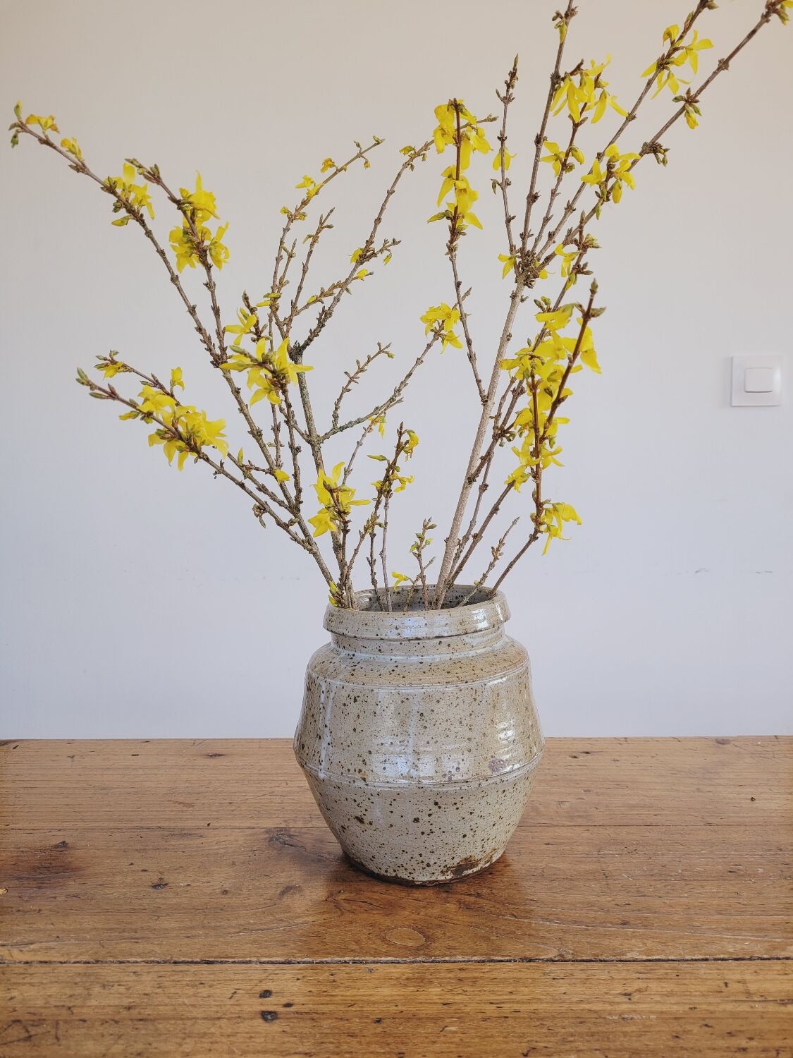 Vase / pot sandstone pyrity