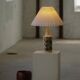 Lampe de table danoise moderne en grès émaillé, Okela, années 1960