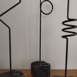 Trio of designer candlesticks