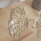 Chiseled glass cup