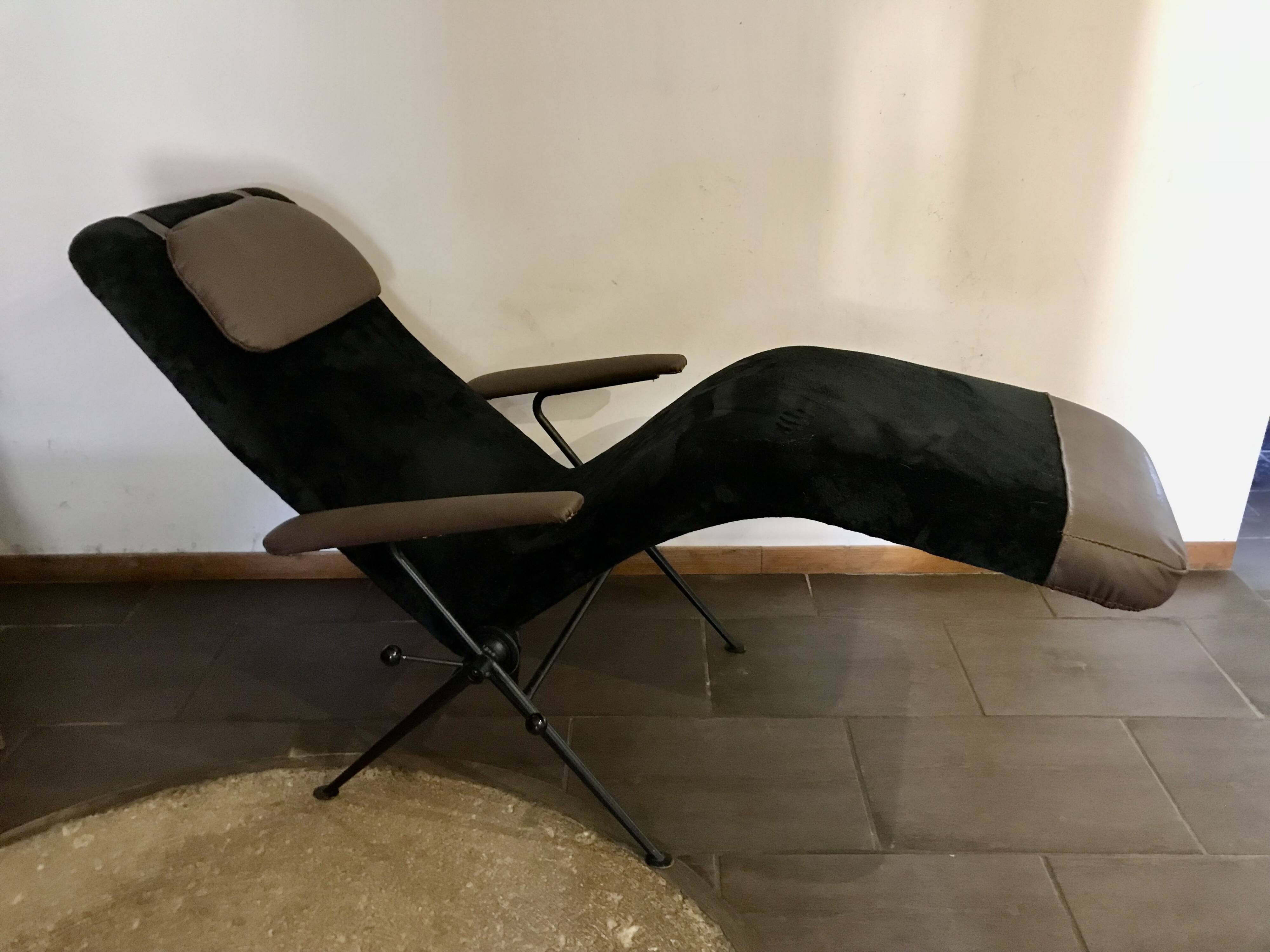CHAISE LONGUE MODULABLE DESIGN 1950.