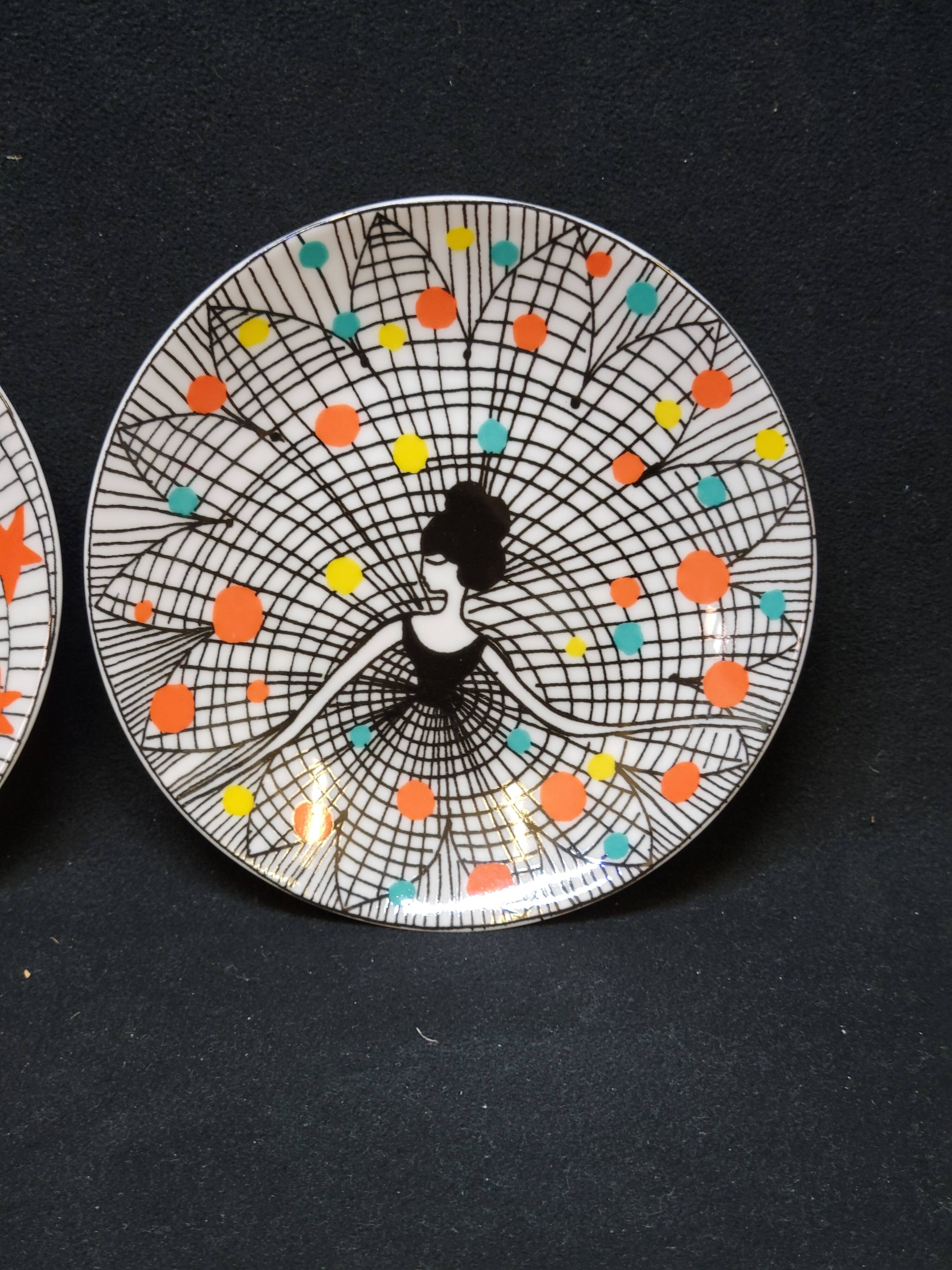 2 Petites Assiettes Fragonard Danseuses