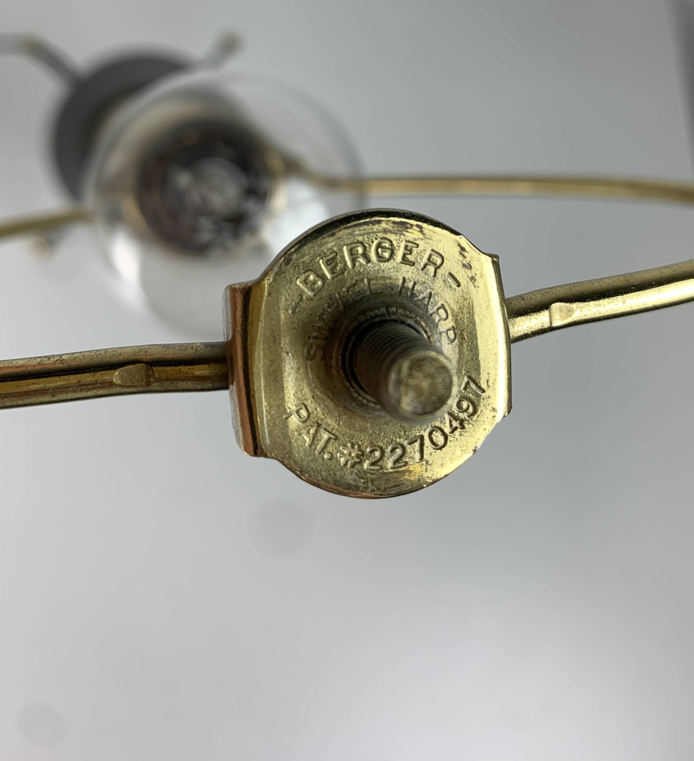 Large midcentury sputnik Stilnovo style brass table lamp, US 1950s