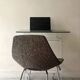 Plexiglass desk by David Lange for Roche Bobois, design 1970.