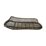 Trash, wicker basket