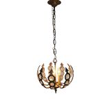 Palwa Palma & Walter style - Hollywood Regency style - brass - facet-cut gl