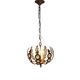 Palwa Palma & Walter style - Hollywood Regency style - brass - facet-cut gl