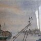 Original watercolour by Steinlen