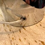 Dimensions : H40 x L40 x P26 Couleur : chrome Matériaux : Argent (matériau)