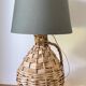 VINTAGE Lady Jeanne LAMP in RATTAN