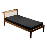 Mahogany bed with Tigette system by André Sornay, around 1960.