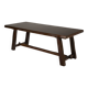 Table à manger brutaliste en bois massif