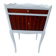 old bedside table in wood and white