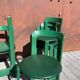 6 Bruno Rey Kush & co Green Stackable Chairs Circa 1970