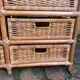 Vintage rattan chest of drawers