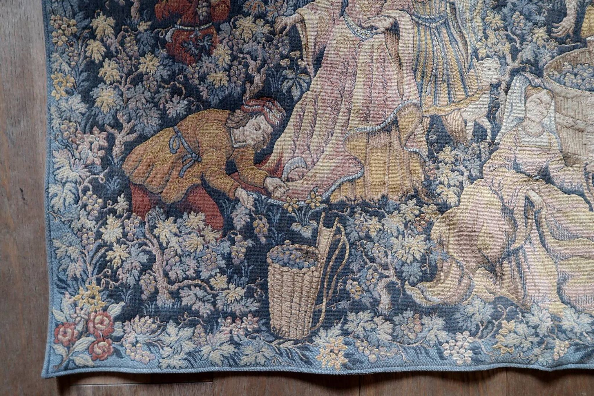 Vintage French tapestry wall hanging by Marc Waymel, 91cm x 117cm, 1960s