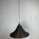 Lampe suspendue en roseau, rotin, bambou et laiton, Italie, années 1970
